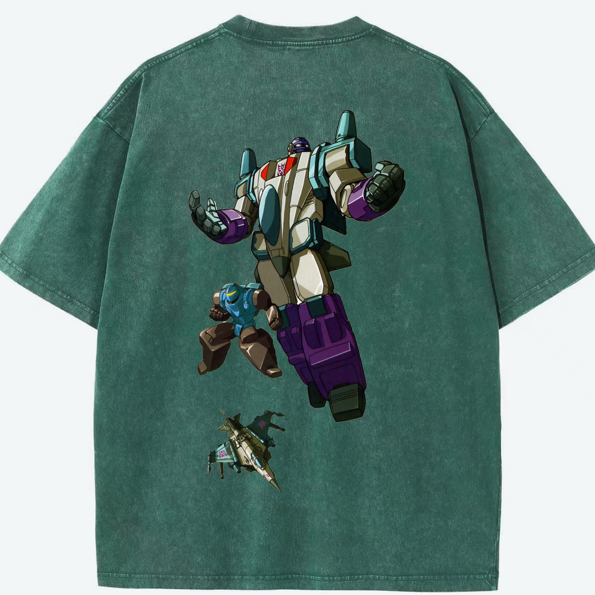 （画像用）  綿100% ヴィンテージ風 半袖Tシャツ（背面プリント）